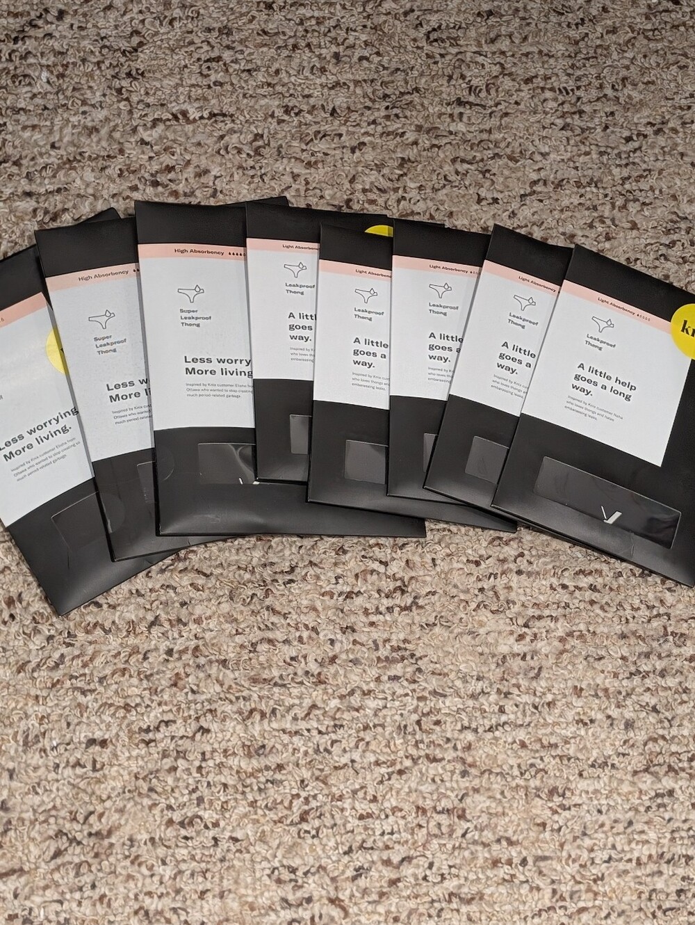 8 XS BNIB Leakproof Thongs